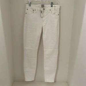 NWT J. Crew 8” Toothpick Jean in White